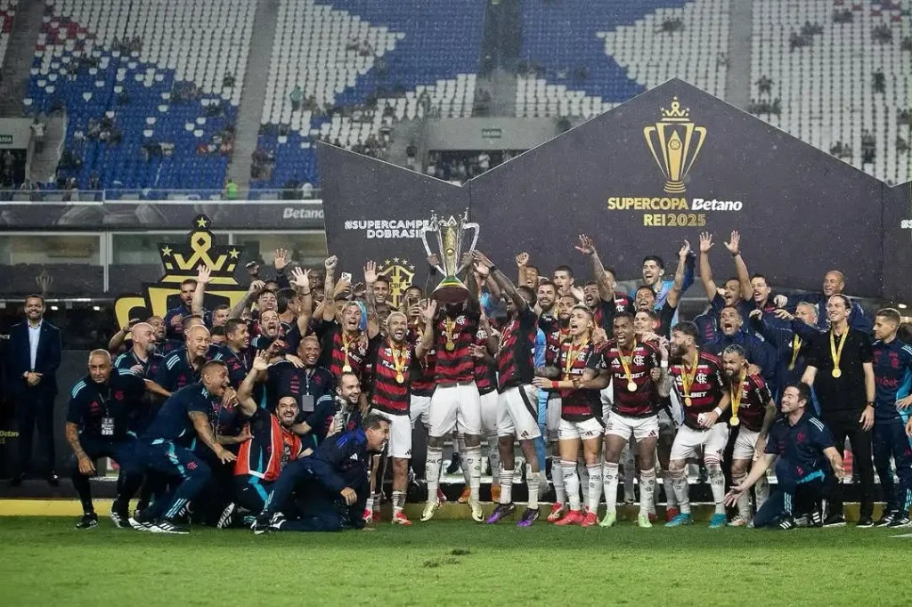 Flamengo conquista tricampeonato da Supercopa do Brasil Foto: Reprodução/Flamengo